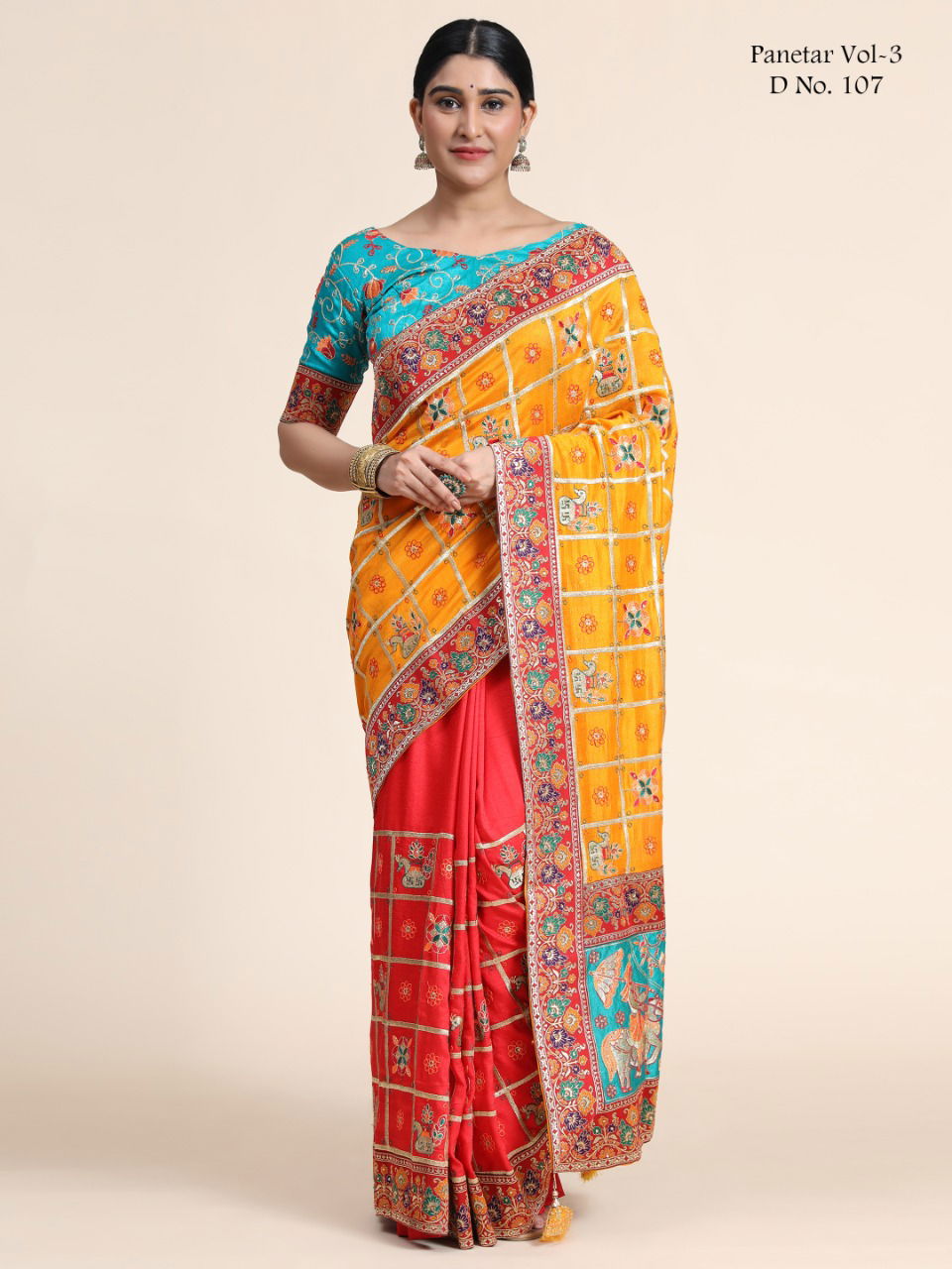 Sakhiya Panetar 3 Heavy Designer Wedding Wear Latest Saree Collection